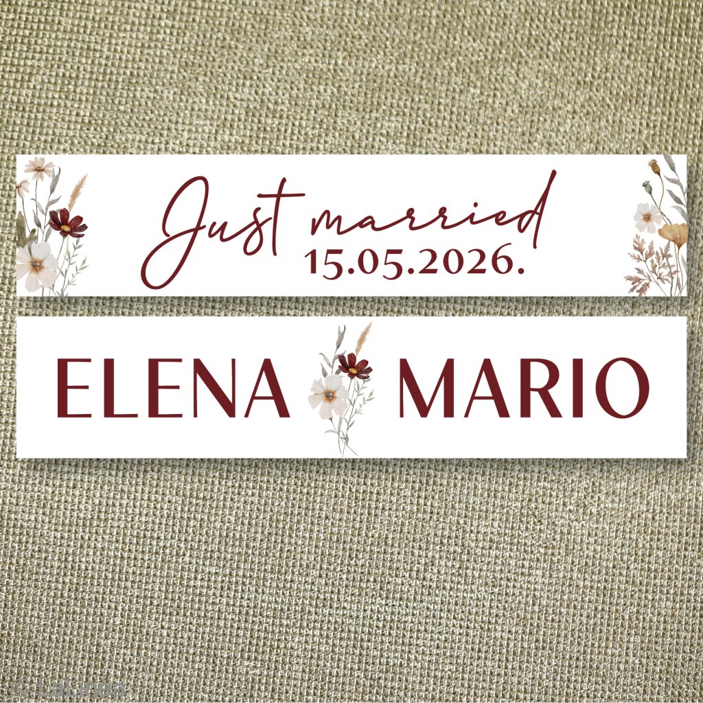 Svadbene auto tablice 10f