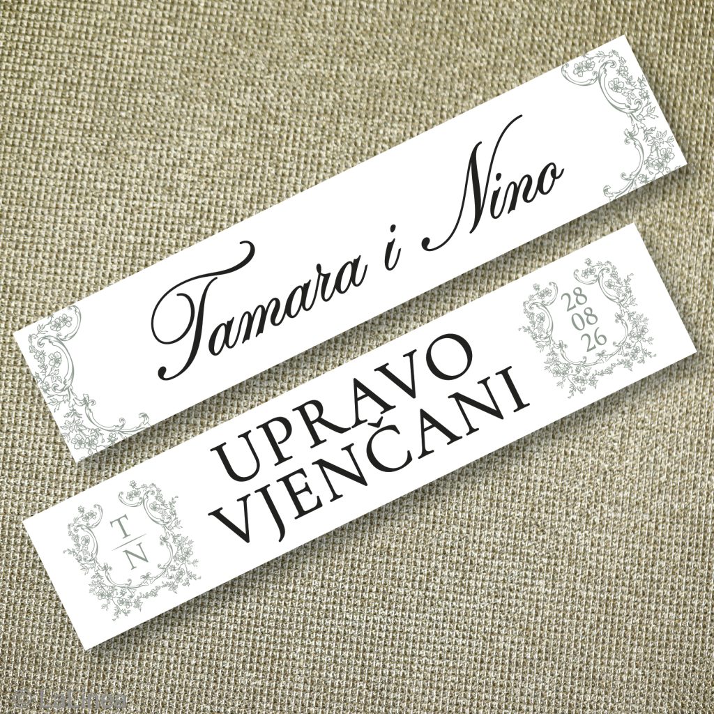 Svadbene auto tablice 75E