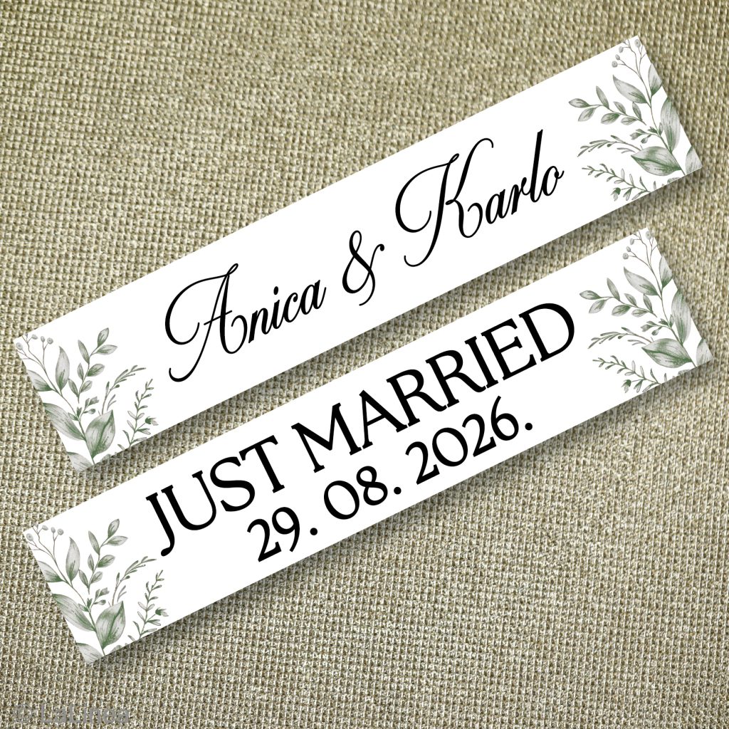 Svadbene auto tablice 20e