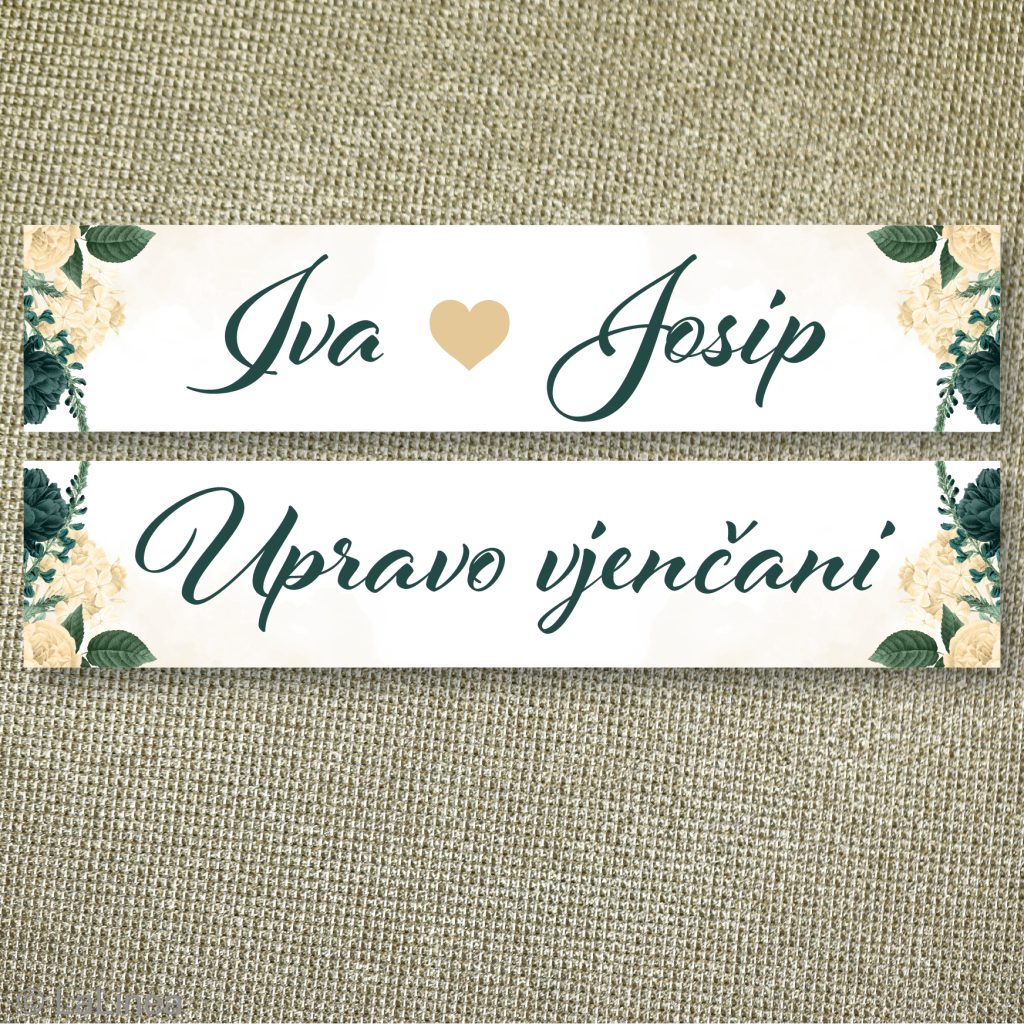 Svadbene auto tablice 69E