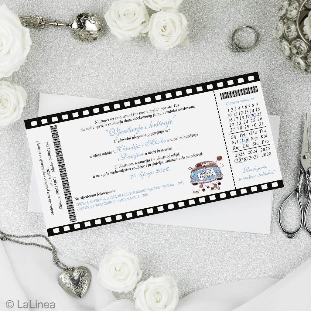 Pozivnice za vjenčanje i krštenje VK02