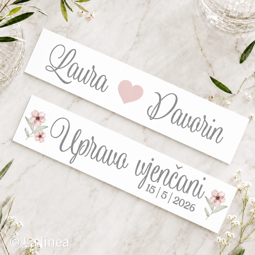 Svadbene auto tablice 16E